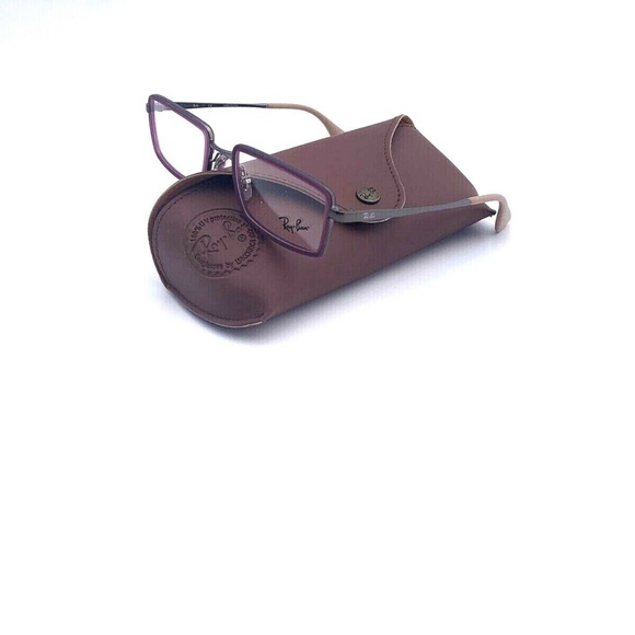 New Ray-Ban Frames Matte Burgundy Gunmetal Unisex - Picture 1 of 8